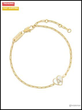14k Gold Filled Initial Letter Bracelet Women Dainty Adjustable